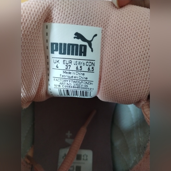 Puma Dusty Pink Suede Shoes SZ 6.5 - Picture 3 of 6